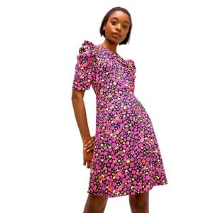 Kate Spade New York Marker Floral A-line Dress - Size 10